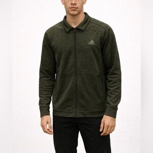 Adidas Men's Olive Green Lightweight Jacket